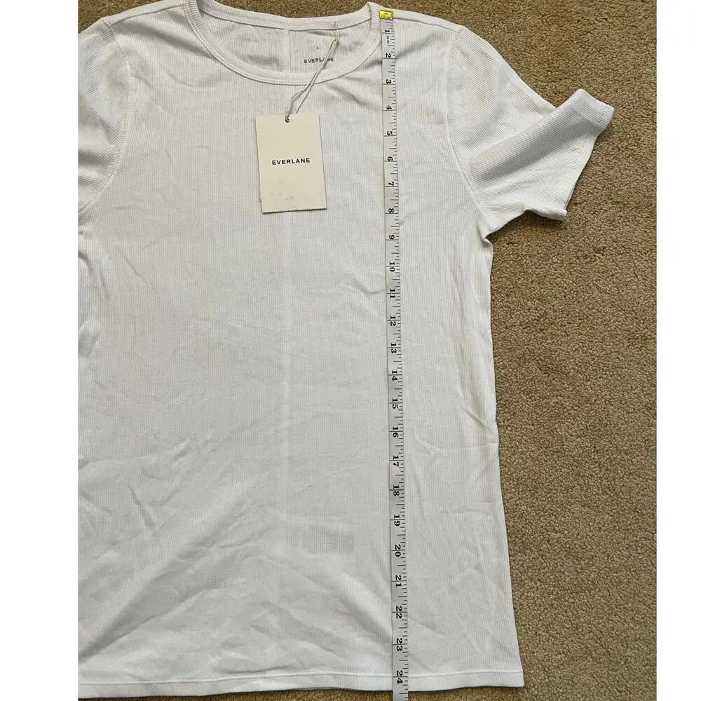 Everlane The Luxe Rib Supima Cotton Crew - Picture 6 of 7